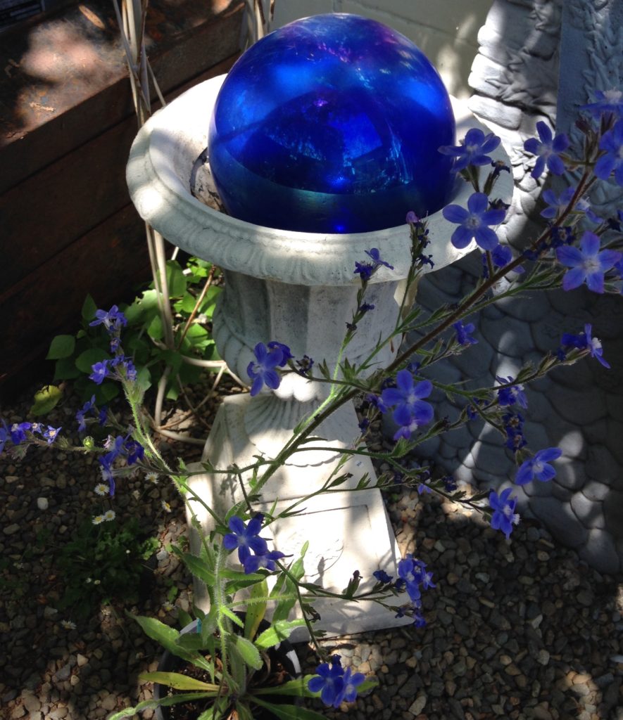 gazing globes Antique Cottage and Garden