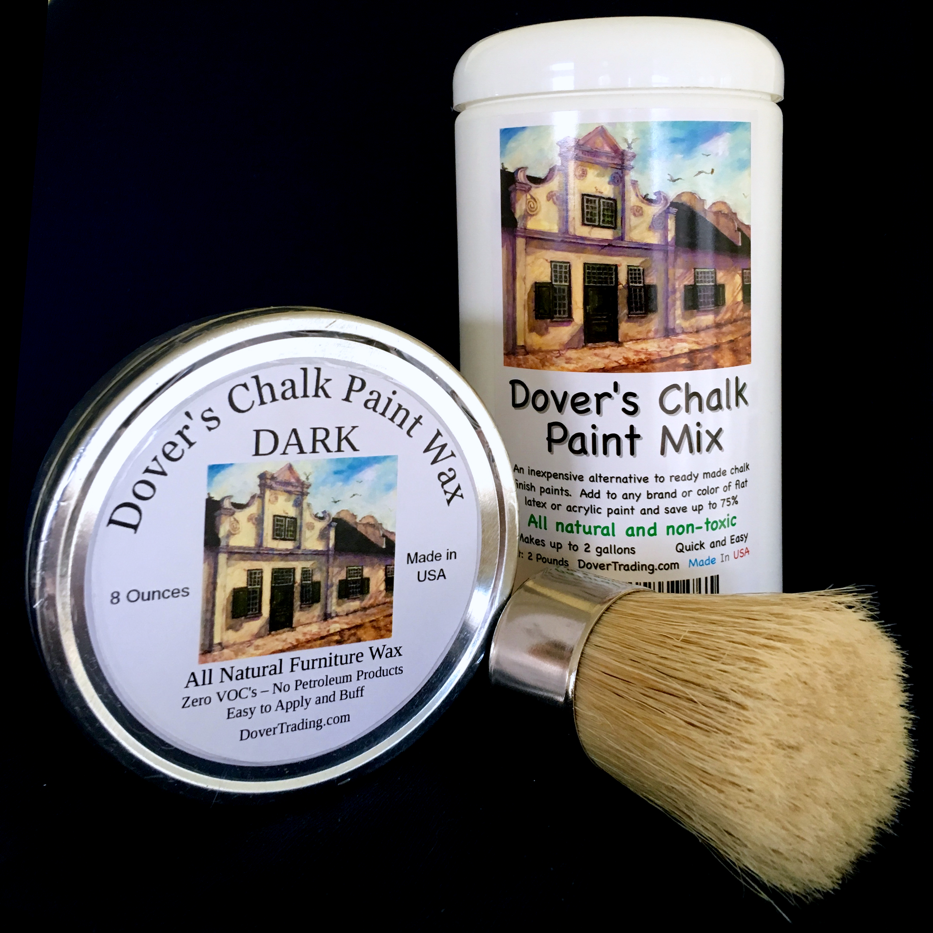 paint brush round tin on side